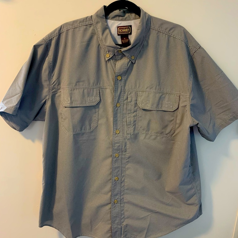 Mens lightweight Short Sleeve Button Front shirt XL